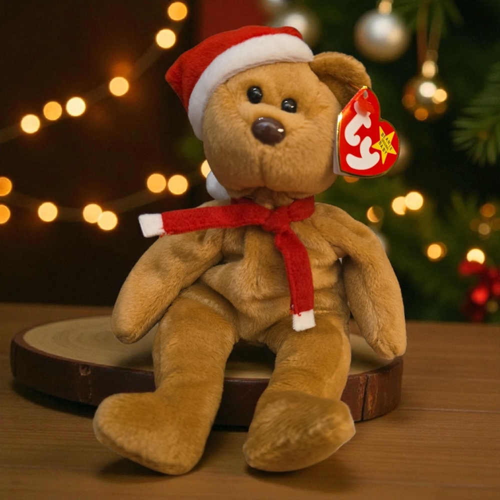 Teddy Style 4200 Ty Brown Teddy Bear with Red Santa Hat
